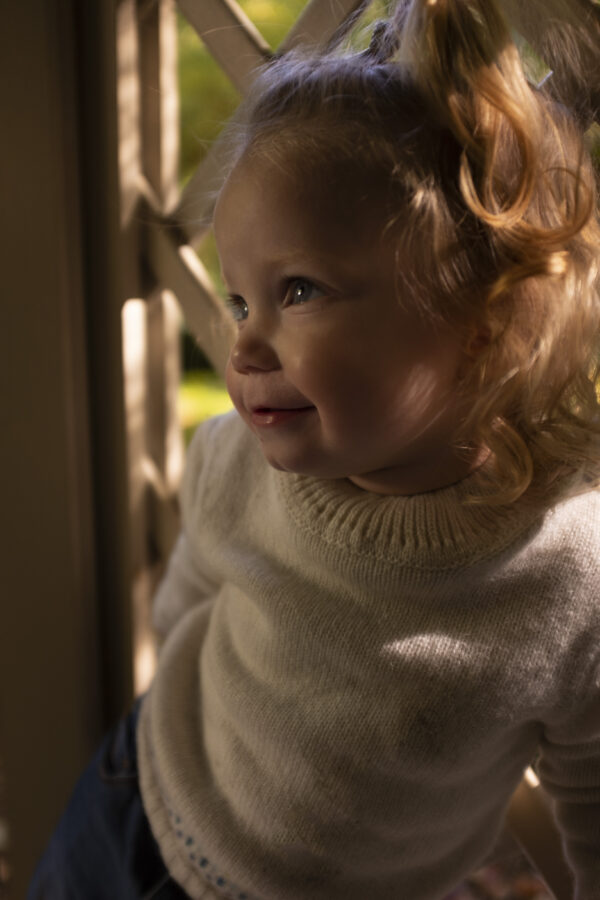 Ava Rainbow Dot Jumper Cream - Image 10