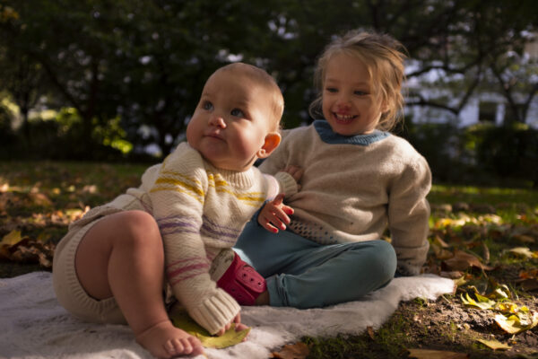 Ava Rainbow Dot Jumper Linen - Image 3