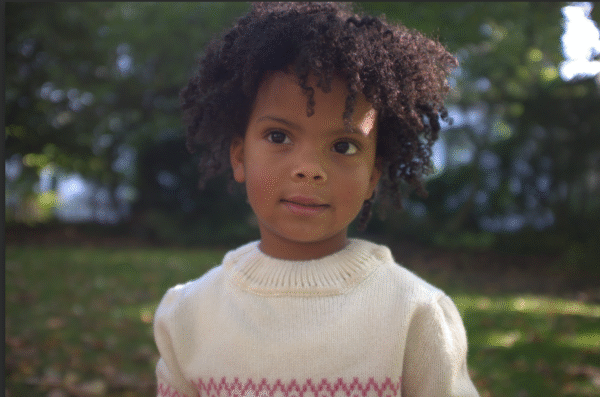 Aurora  Rainbow Fairisle Jumper Cream - Image 3
